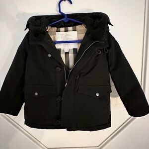So cute Burberry boy or girl parka goose down coat jacket 18m/24m NWOT